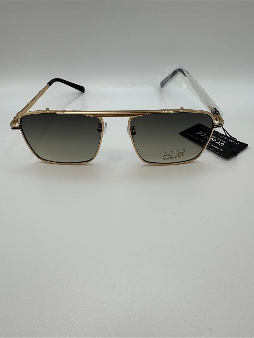 Gold Frame Grey Lens Women's Sunglasses